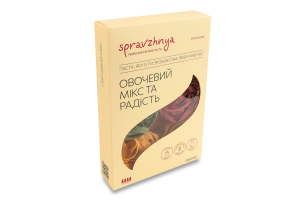 Паста овощной микс Феттуччине Spravzhnya к/у 250г
