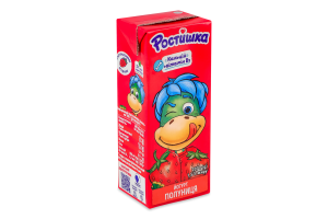 Йогурт 1.5% питьевой с наполнителем Клубника Ростишка т/п 207г