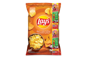 Чипсы картофельные со вкусом сыра Чеддер и сладкого лука Lay's м/у 120г