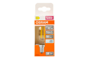 Лампа філаментна ЛЕД 3,4W E14 4000K B40 Osram