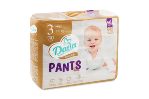 Підгузки-трусики Екстра Софт 3 Міді 6-11кг 34шт ДаДа