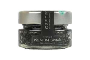 Ікра стерляді зерниста без консервантів Premium caviar Osetr в/ґ с/б 65г