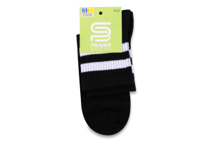 Шкарпетки Premier socks вис спорт смуж чорн р23-25