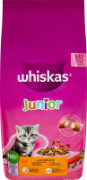 Корм сухой полнорационный для котят С курицей Junior Whiskas кг