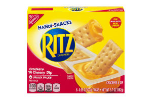 Handi-Snacks Ritz Crackers 'N Cheesy Dip - 6 PK