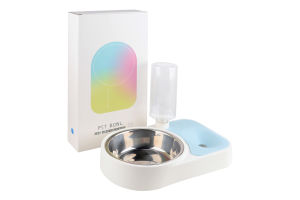 Миска д/тварин з автопоїлкою 500мл 30х20х7см мікс