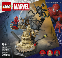 Конструктор для детей от 9лет №76334 Epic battle: Spider-man vs. Sandman Marvel Lego 201эл