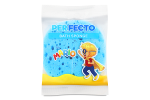 Губка банна дитяча Маріо Чистимо-блищимо/Перфекто