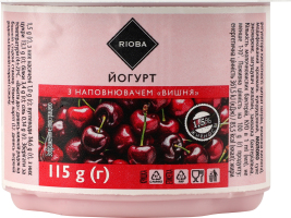 Йогурт 1.5% с наполнителем Вишня Rioba ст 115г