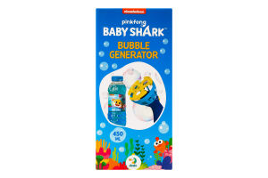 Генератор мильних бульбашок Baby Shark 450мл DoDo