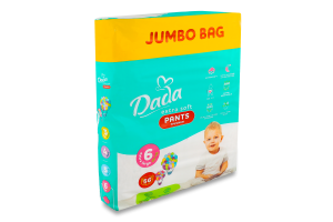Підгузки-трусики Екстра Софт 6 XL 15+кг 56шт ДаДа