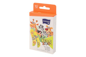 Пластыри медицинские Kids Zoo Matopat 12шт