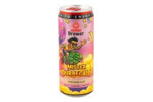 Пиво Mister Durbecalo світле нефільтроване 8,5% 0,33л ж/б Volynski Browar