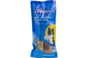 Companion Skin & Coat Chicken Flavored Chews for Dogs - 2 CT