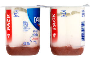 Dannon Fruit on the Bottom Lowfat Yogurt Strawberry - 4 CT
