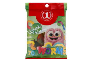 Конфеты желейные Worms ТМ "1" м/у 70г