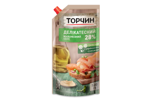 Соус майонезный 28% Деликатесный Торчин д/п 520г