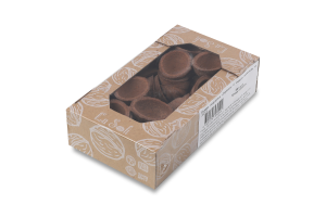 Печиво скорлупки Горішки з смаком шоколаду 180г коробка La Sofi