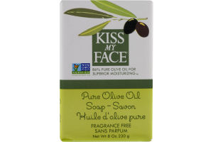 Kiss My Face Soap Bar Pure Olive Oil Fragrance Free