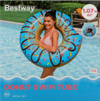 Круг надувной для плавания d107см №36118 Пончик Bestway 1шт