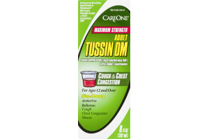 CareOne Adult Tussin DM Cough & Chest Congestion Maximum Strength Non-Drowsy