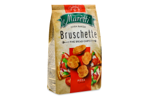 Брускетты со вкусом пиццы хлебные запеченные Maretti м/у 70г