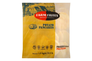 Деруны картофельные замороженные обжаренные Farm Frites м/у 1.5кг