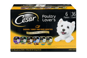 Cesar Poultry Lover's Canine Cuisine Variety - 36 CT