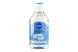 Вода мицеллярная освежающая для нормальной кожи лица, глаз и губ Nivea 400мл