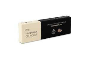 Батончик з молочного шоколаду з горіховою начинкою Lviv handmade chocolate к/у 48г