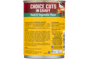 Pedigree Food For Dogs Choice Cuts In Gravy Steak & Vegetable