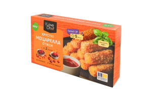Стиксы хрустящие Моцарелла 0.35кг + ягодные соусы 2x0.05кг I Love Chef к/у 0.45кг