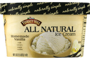 Turkey Hill All Natural Ice Cream Homemade Vanilla