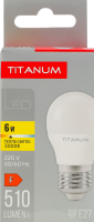 Лампа світлодіодна 6W 510lm E27 3000К №TLG4506273 Titanum 1шт