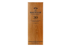 Виски 43% 0.7л односолодовый шотландский 30 лет Sherry oak The Macallan к/у
