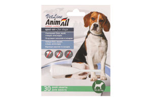 Капли для наружного применения для собак 10-20кг VetLine AnimAll 4мл
