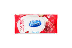 Салфетки влажные Гранат Natural extracts Smile 100шт