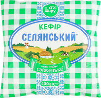 Кефир 1% Селянський м/у 400г