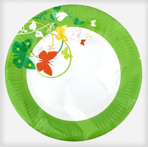 Тарілка паперова 230мм "Вишиванка" 6шт ТМ Уніпак
