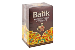 Чай чорний байховий цейлонський крупнолистовий Королівський стандарт Batik к/у 85г