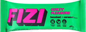 Батончик з фундуком, фініками та начинкою зі смаком карамелі у шоколаді з підсолоджувачем Guilty pleasure Fizi м/у 45г