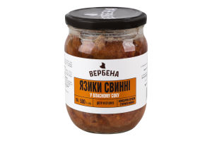 Язики свинні у власному соку Вербена с/б 500г