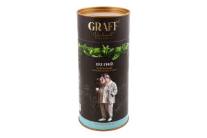 Чай чорний байховий з ароматом бергамоту Ерл Грей Graff тубус 80г