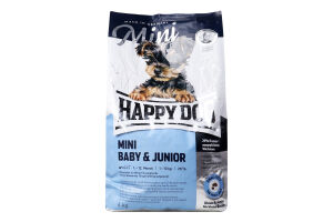 Корм для щенков Happy Dog Supreme Mini Baby&Junior