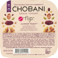Chobani "Flip" Greek Yogurt Sunrisin' Raisin