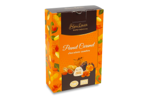 Конфеты шоколадные натуральные ручной работы Арахис-медовая карамель MonLasa к/у 100г