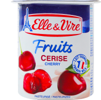Десерт молочный 2.3% c вишней Fruits Elle&Vire ст 125г