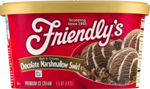 Friendly's Premium Ice Cream Chocolate Marshmallow Swirl