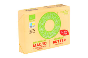 Масло 82.6% сладкосливочное органическое Экстра Organic Milk м/у 180г