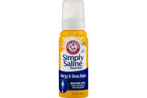 Arm & Hammer Simply Saline Nasal Mist Allergy & Sinus Relief